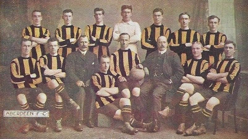 Aberdeen F.C. 1909-10 in colour - No copyright - attached