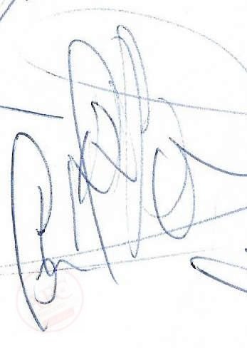 From Graeme Watson's personal collection, of autographs & memorabilia - Brian Irvine autograph.