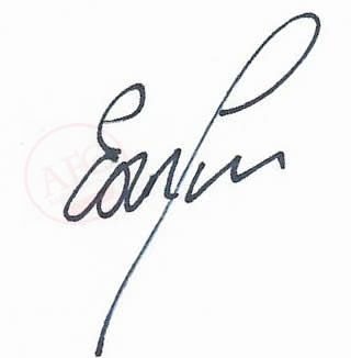 From Graeme Watson's personal collection, of autographs & memorabilia - Eoin Jess autograph.