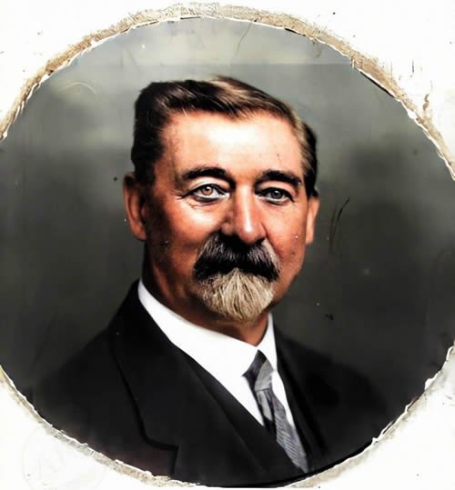John Worling - Courtesy of Robert Worling. Colorisation by Graeme Watson 2022.