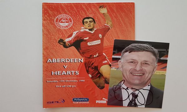 Paul Hegarty 12 December 1998, first match programme and autographed photo - Copyright © 2021 Graeme Watson.