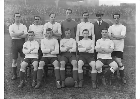 Arthur King in goal for Tottenham, 1913-14 - Courtesy of Ian Wolfe
