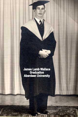 James Lamb 'Jimmy' Wallace, Graduation from Aberdeen University - Courtesy of Margaret Wasmuth.
