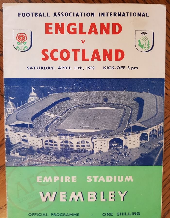 From Graeme Watson's personal collection, 1958–59 British Home Championship, England v Scotland, Sat 11 April 1959, programme