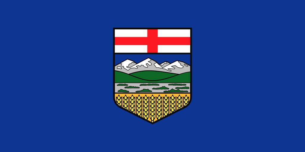 Flag of Alberta - in the public domain
