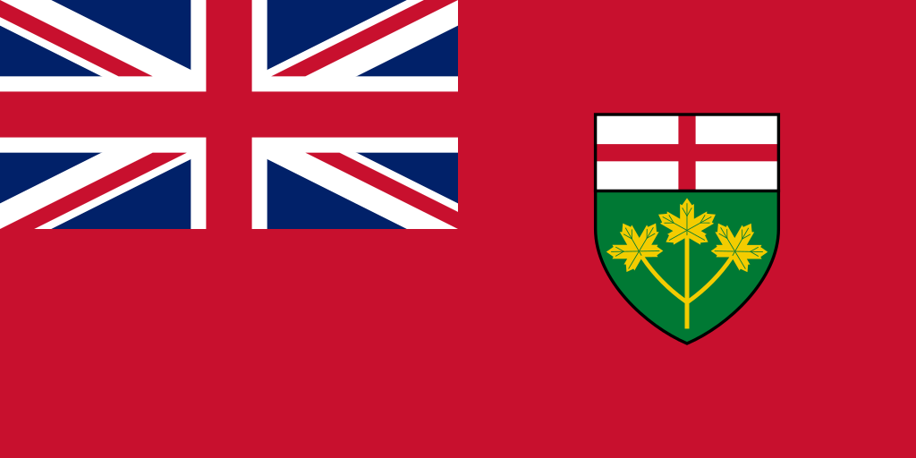 Flag of Ontario - in the public domain