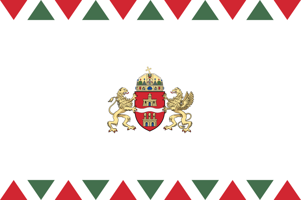 Flag of Budapest Flag of Budapest - in the public domain
