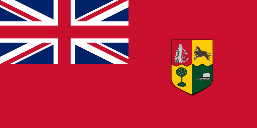Flag Red Ensign of South Africa - in the public domain