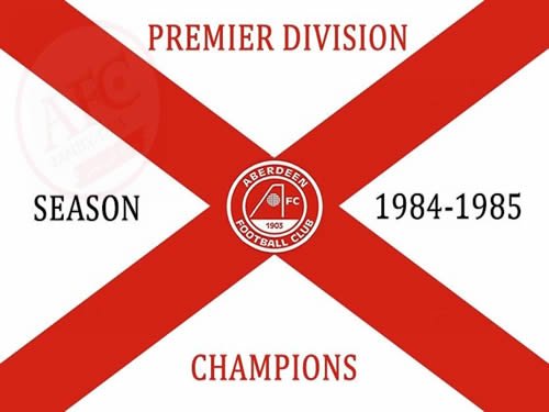 Aberdeen Football Club League Champions Flag 1984-85 Aberdeen Football Club League Champions Flag 1984-85 - This digital image by Graeme Watson 2019