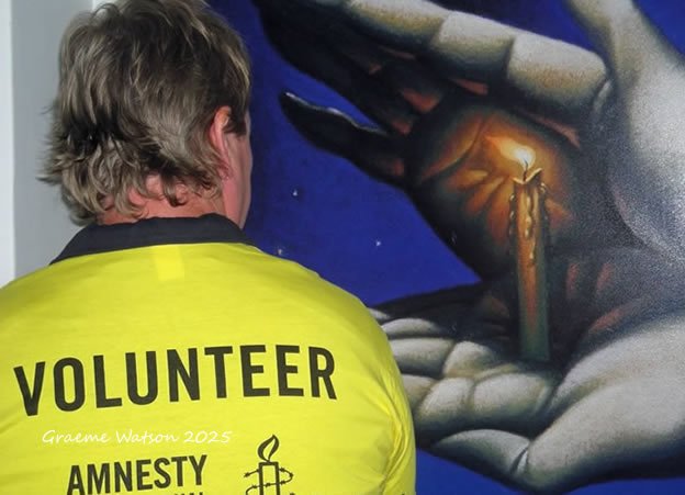 Amnesty International Volunteering Graeme Watson - Copyright © 2025 Graeme Watson.