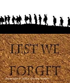 Lest We Forget Logo - Copyright © 2016 Graeme Watson.