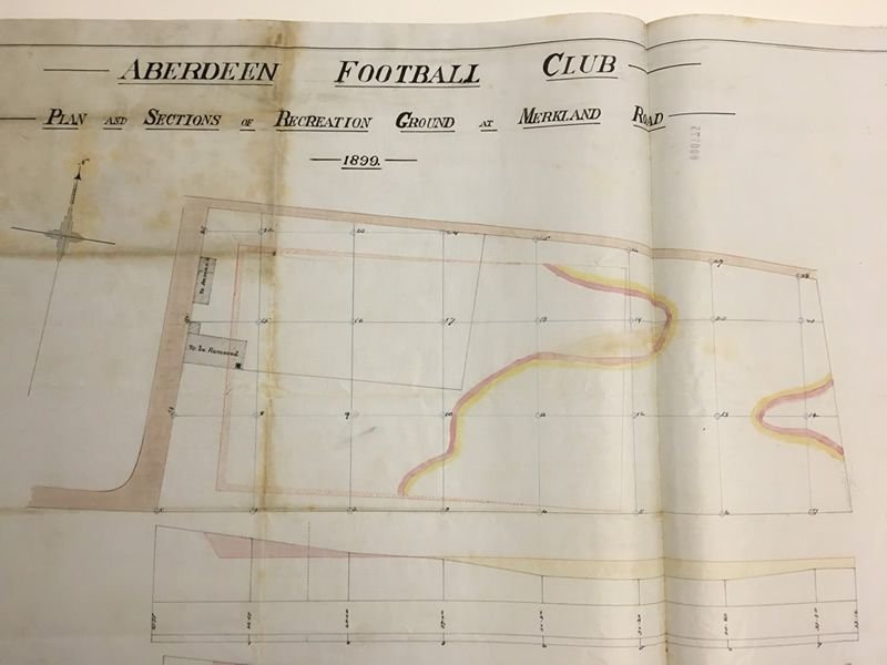 Aberdeen Football Club - Recreation Ground at Merkland [Pittodrie Park]. 1899. - Photo courtesy of University of Aberdeen