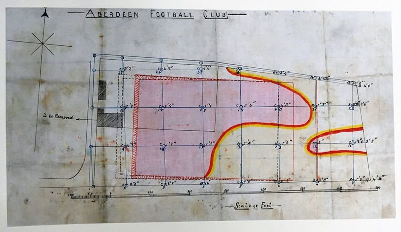 Aberdeen Football Club Ground. Plan. 1899 Aberdeen Football Club Ground. Plan. 1899. - Photo courtesy of University of Aberdeen