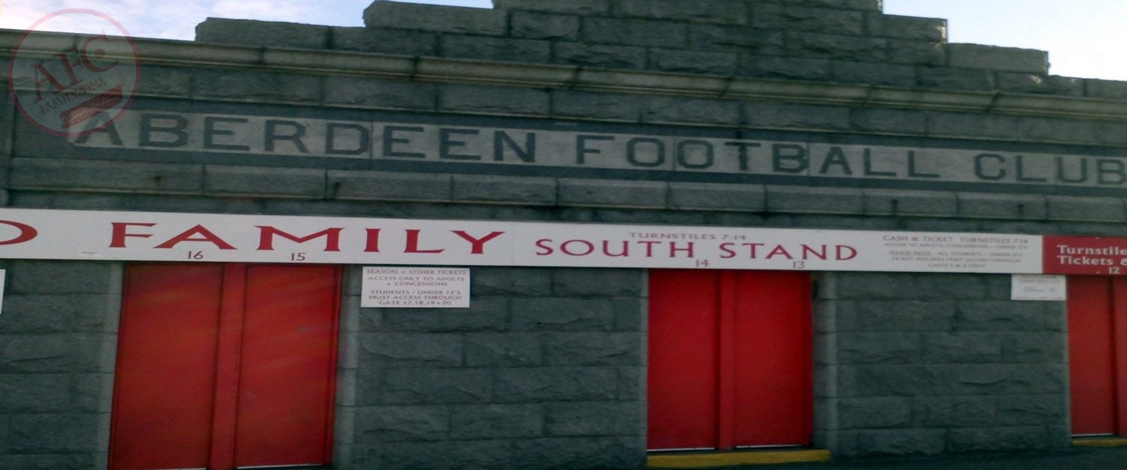 Aberdeen Football Club, Pittodrie Stadium, The King Street End Stand (Merkland Road Family Stand), Aberdeen, Scotland, 2015 - Copyright © 2018 Graeme Watson. Aberdeen Football Club, Pittodrie Stadium, The King Street End Stand (Merkland Road Family Stand), Aberdeen, Scotland, 2015 - Copyright © 2018 Graeme Watson.