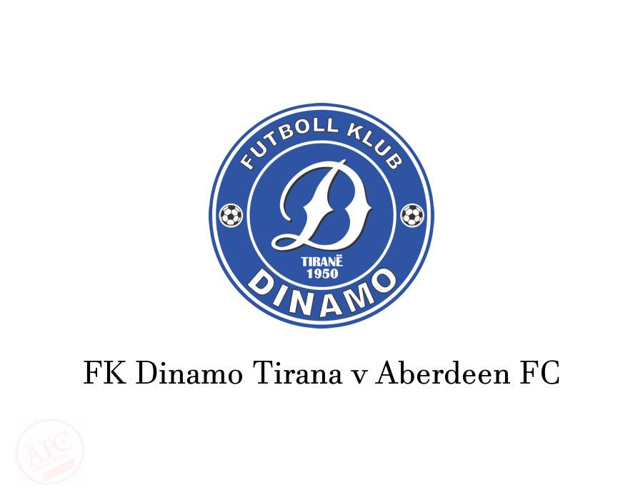 From Graeme Watson's personal collection - Dinamo Tirana v Aberdeen 29 Sept 1983, programme